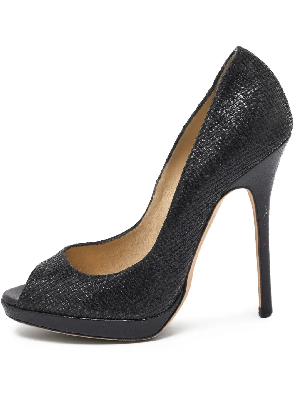 Jimmy Choo Pre-Owned escarpins à bout ouvert 120 mm | noir | Image 1