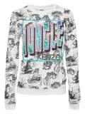 Kenzo Pre-Owned jungle-print long-sleeve sweatshirt - White