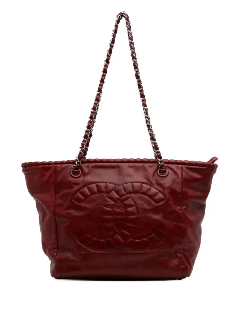 CHANEL Pre-Owned 2009-2010 Calfskin On The Bund tote bag