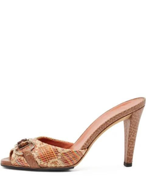 Gucci Pre-Owned 110mm Horsebit-detail sandals