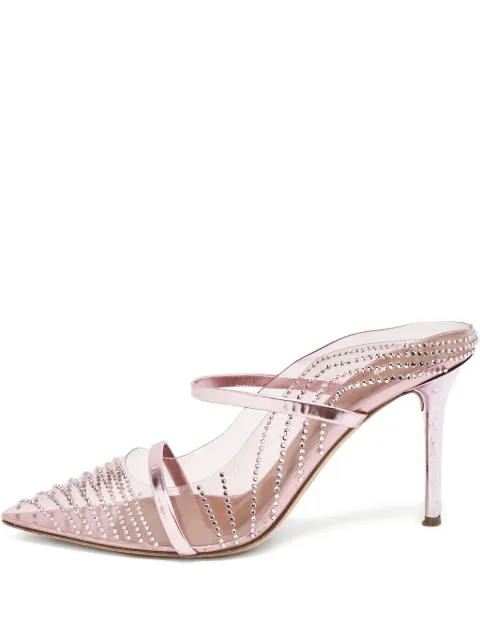 Malone Souliers pre-owned 85mm Maureen rhinestone-embellished mules