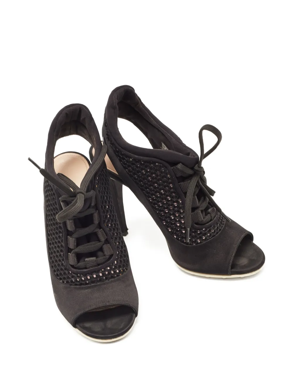 Miu Miu Pre-Owned 105mm open-toe mesh sandals | Image 2