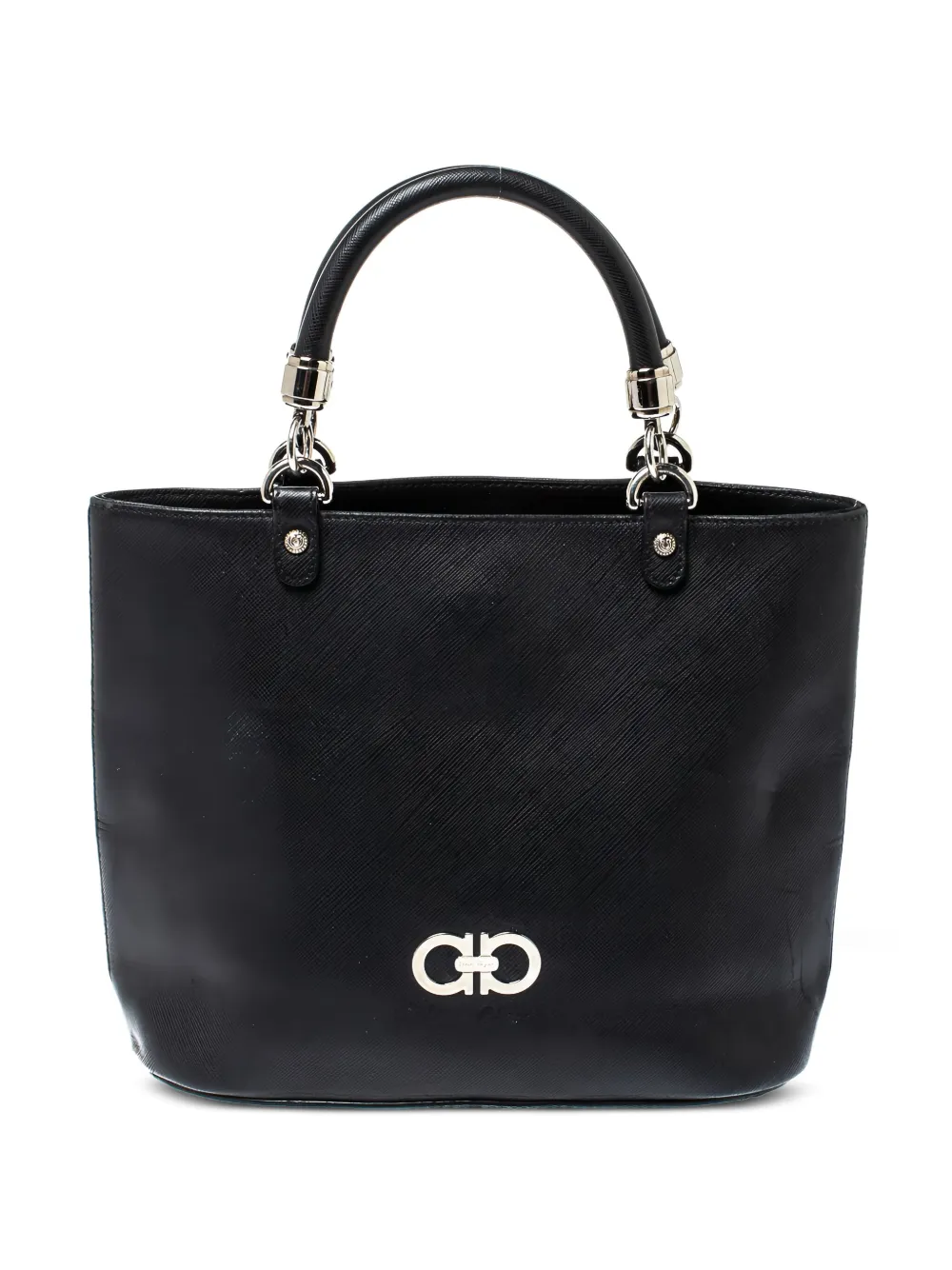 Ferragamo Pre-Owned Gancio-motif tote bag | Black | Image 1