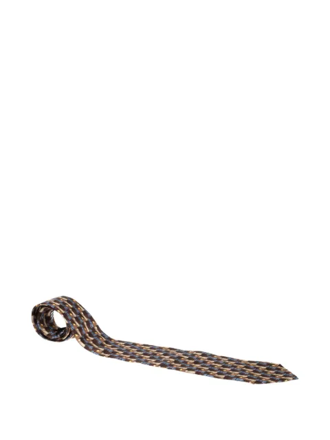 Ermenegildo Zegna Vintage scroll-print silk tie