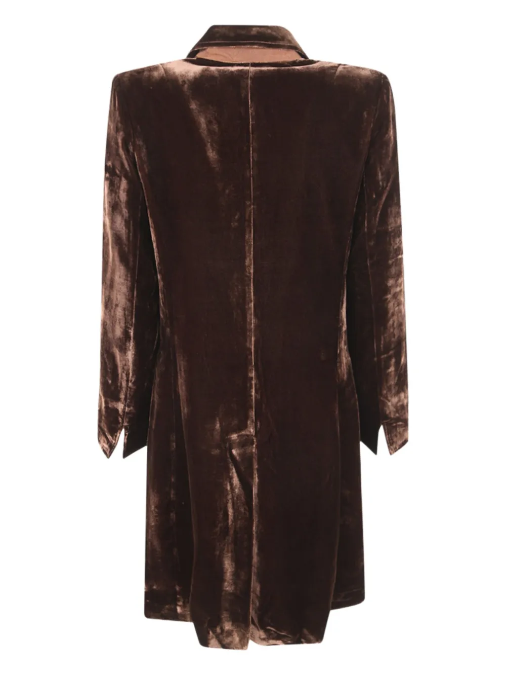 Bianco Levrin velvet buttoned coat | Single Breasted Coats | Image 2