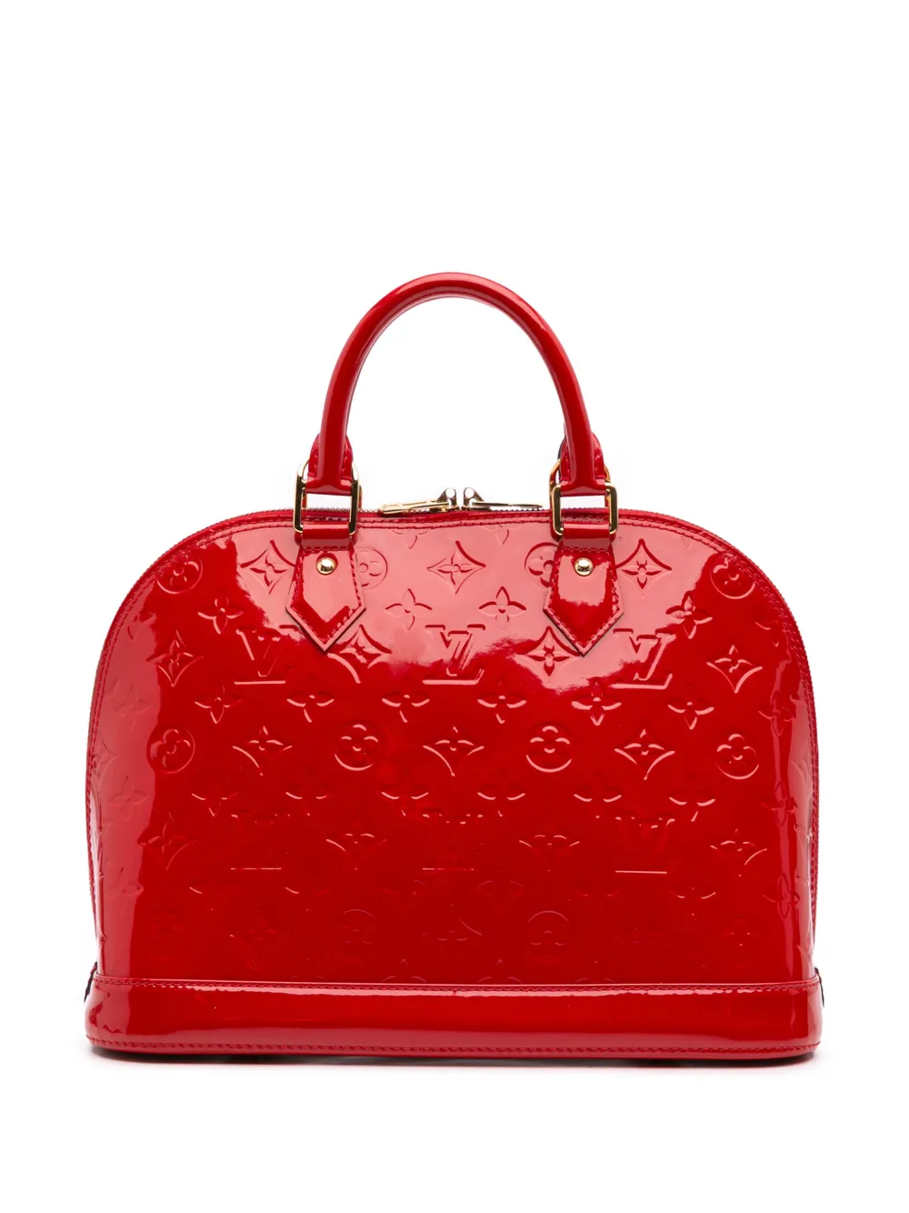 Pre-owned Louis Vuitton 2015 Monogram Vernis Alma Pm Satchel