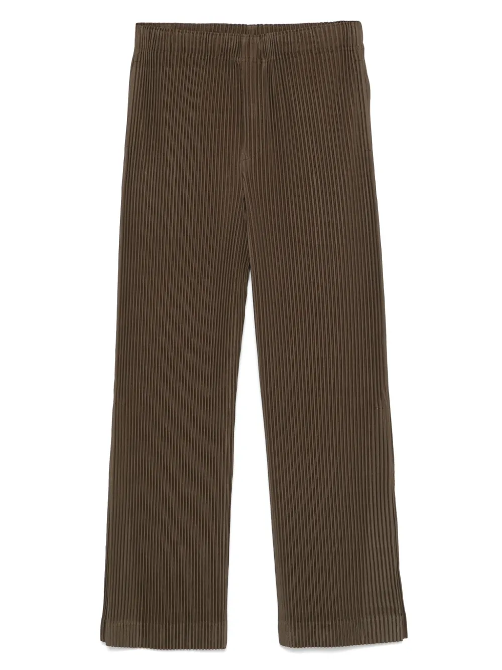 Homme Plissé Issey Miyake Ribfluwelen broek Groen