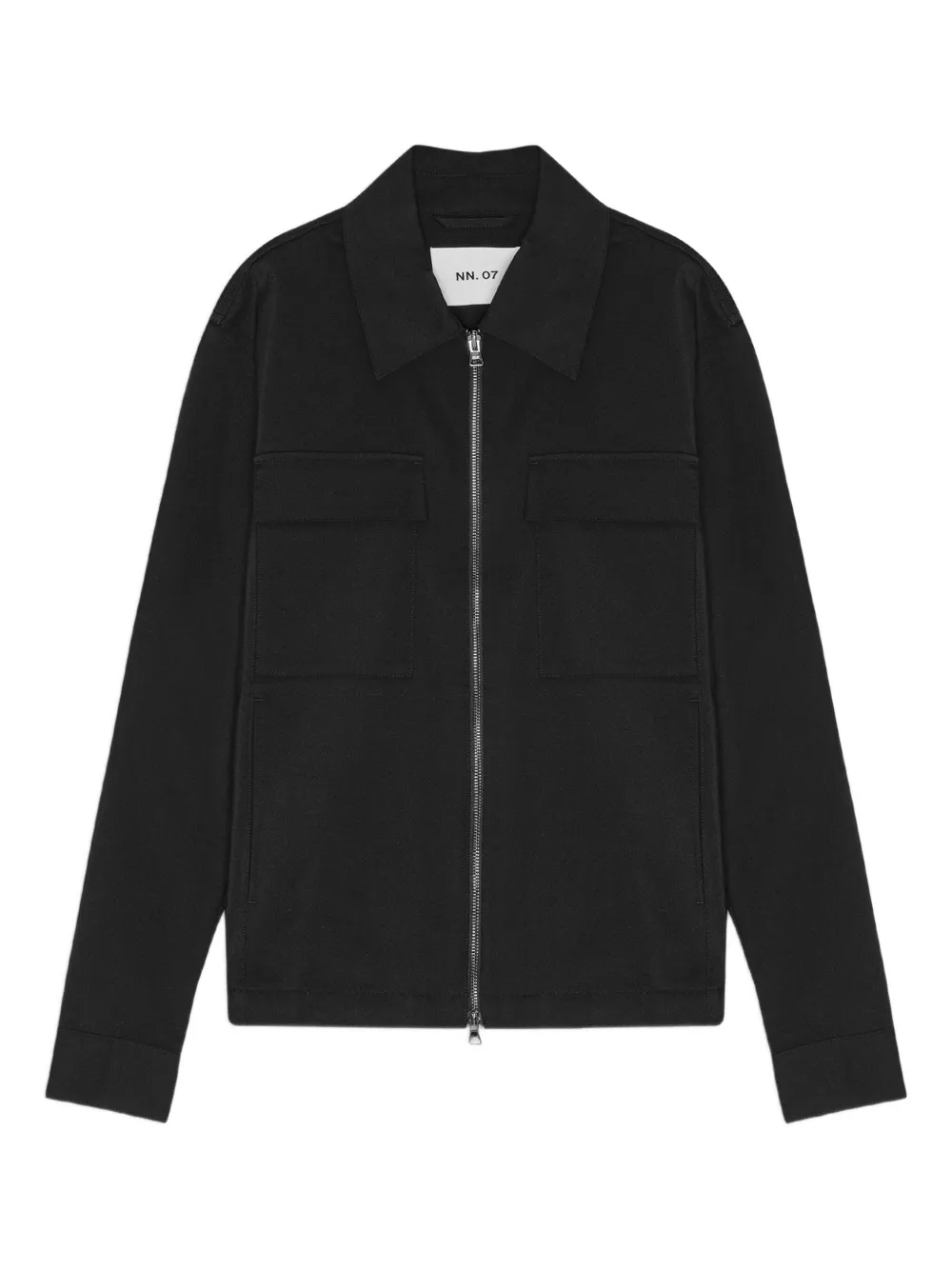 NN07 long-sleeved shirt jacket | Black | Image 1