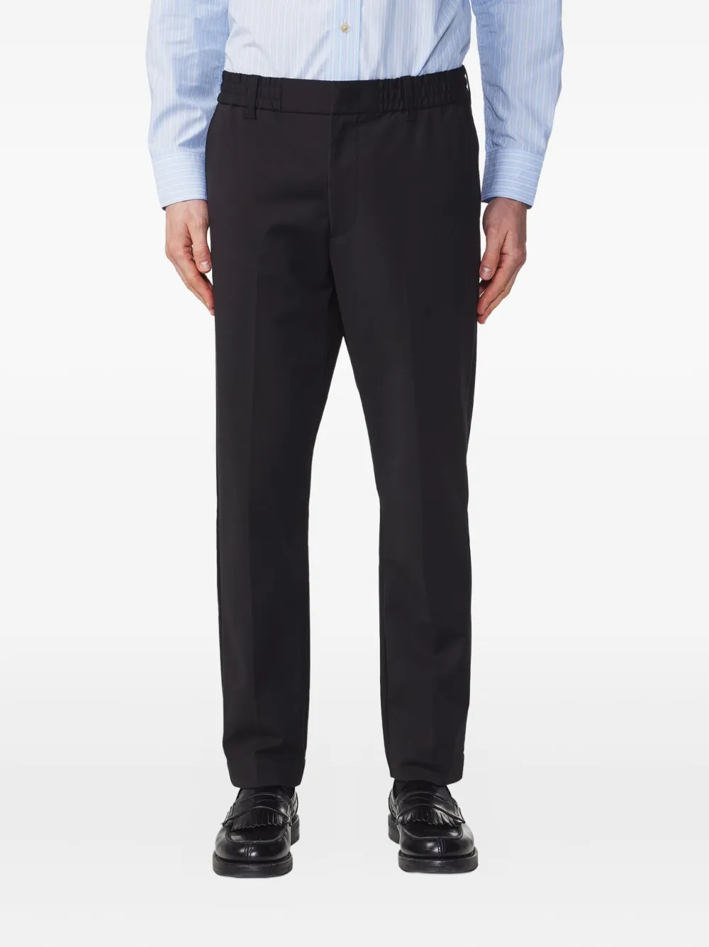 NN07 Pantalon met elastische taille - Zwart