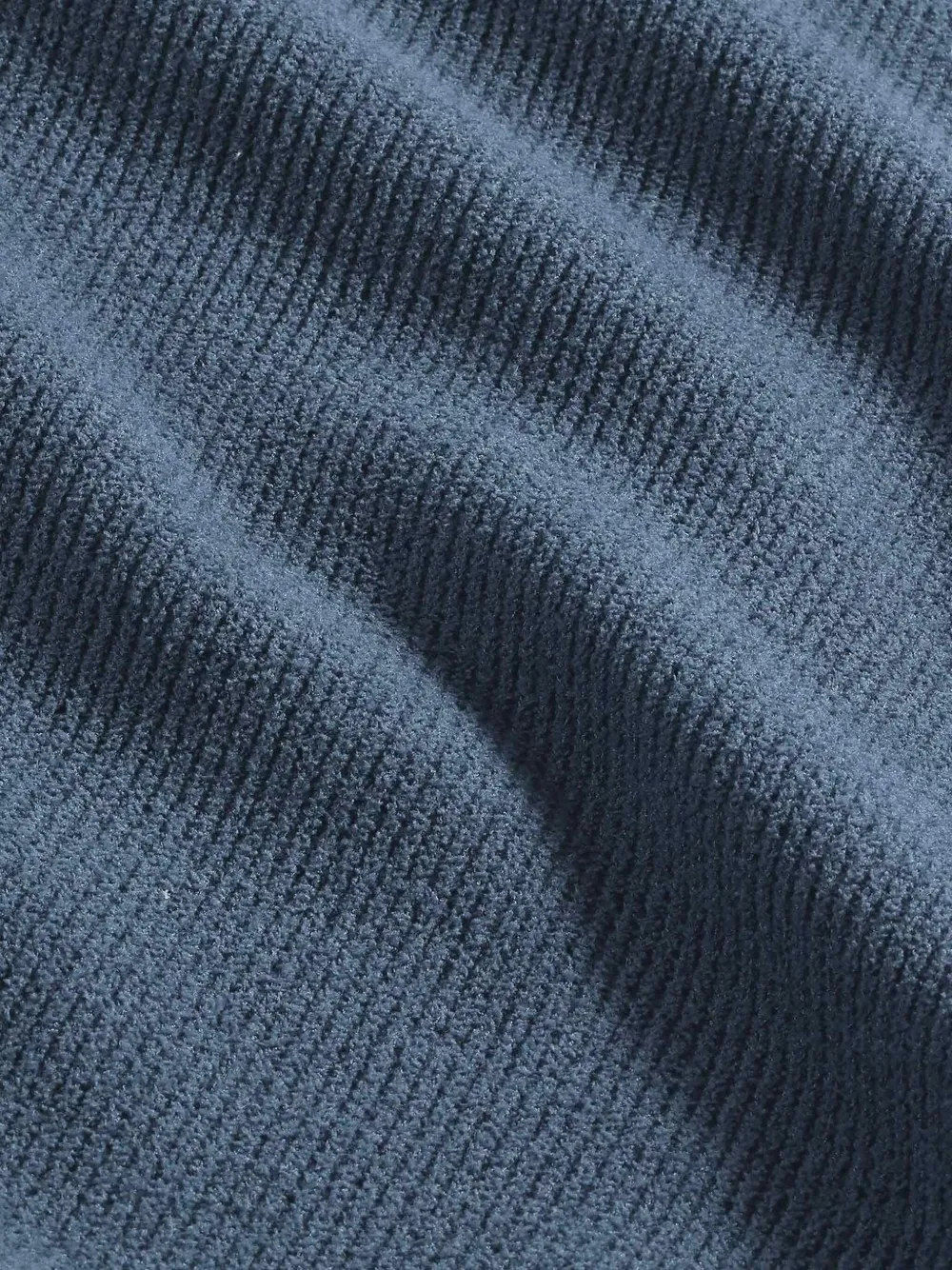 NN07 Geribbelde sweater met ronde hals - Blauw