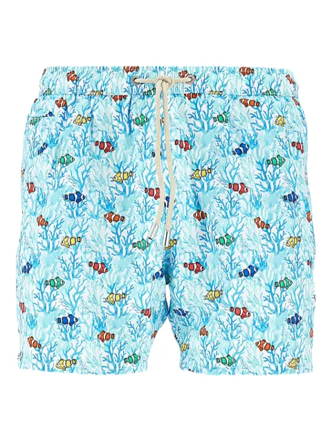 MC2 Saint Barth fish-print swim shorts