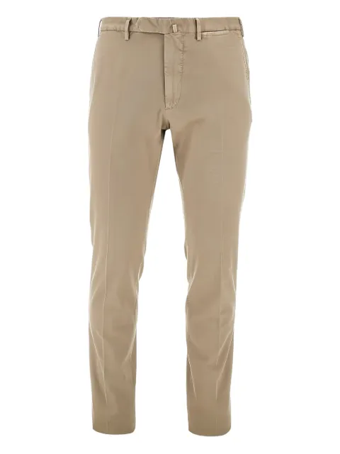 Santaniello pressed-crease chinos