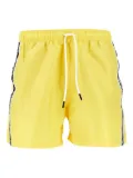 Emporio Armani logo-tape swim shorts - Yellow