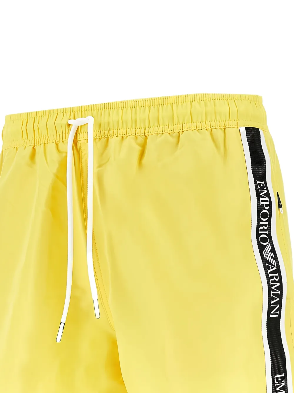 Emporio Armani Zwembroek met logoband Geel