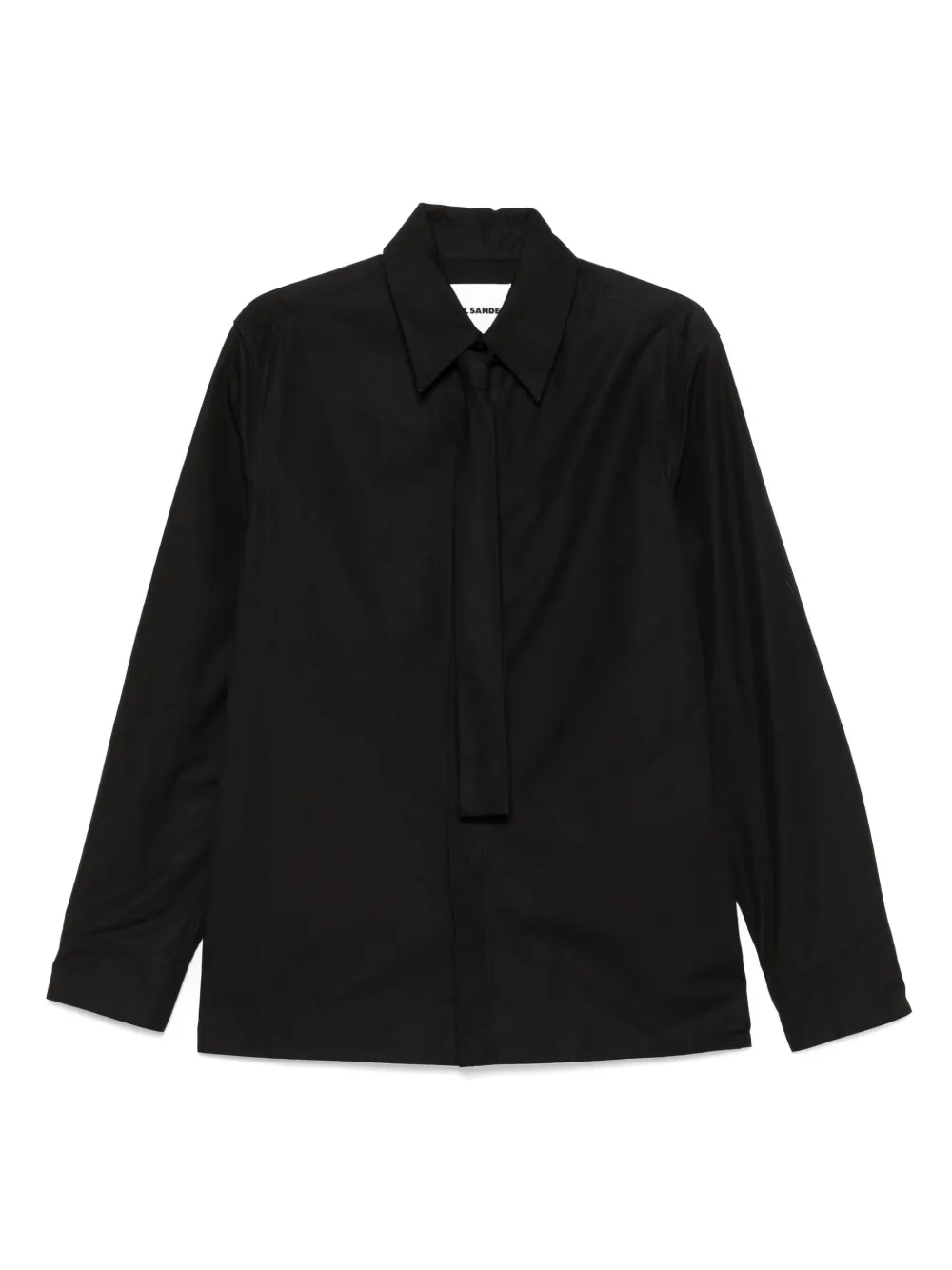 Jil Sander Camicia con cravatta integrata | nero | Image 1