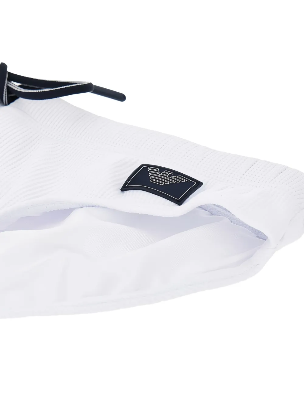 Emporio Armani Seersucker zwembroek Wit