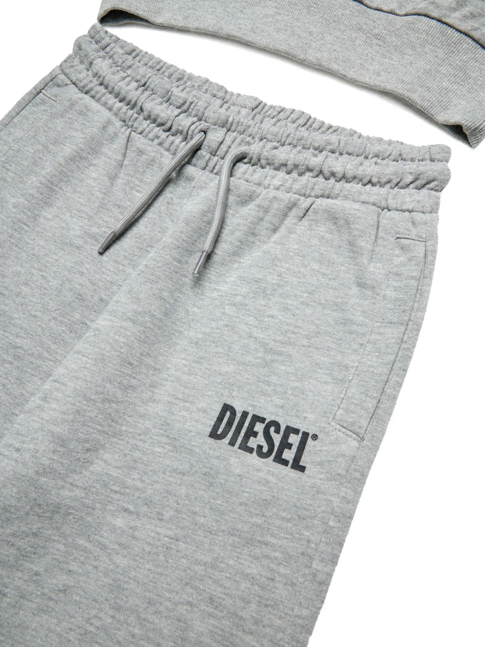 Diesel Kids Trainingspak met geborduurd logo Grijs