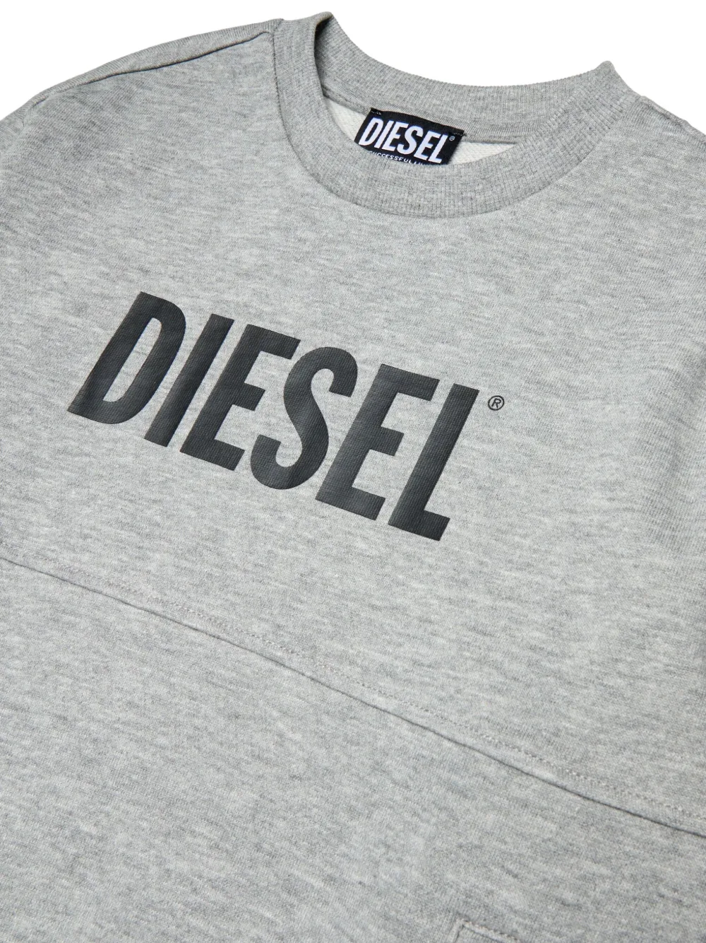 Diesel Kids Trainingspak met geborduurd logo Grijs