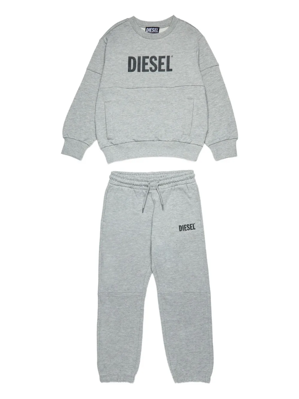 Diesel Kids logo-embroidered tracksuit set (set of two) | Grey | Image 1
