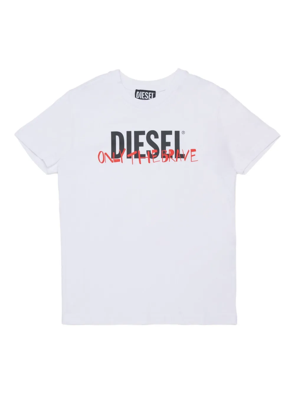 Diesel Kids T-shirt met logoprint Wit