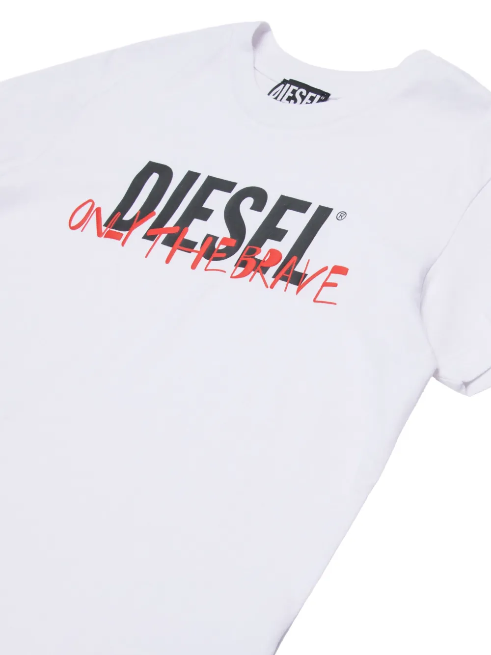 Diesel Kids T-shirt met logoprint Wit