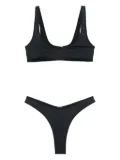 VENUJA plunge-neck bikini set - Black