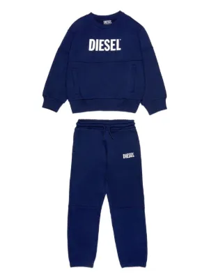 Diesel Kids logo-plaque Tracksuit Set (set Of two) | Black | FARFETCH