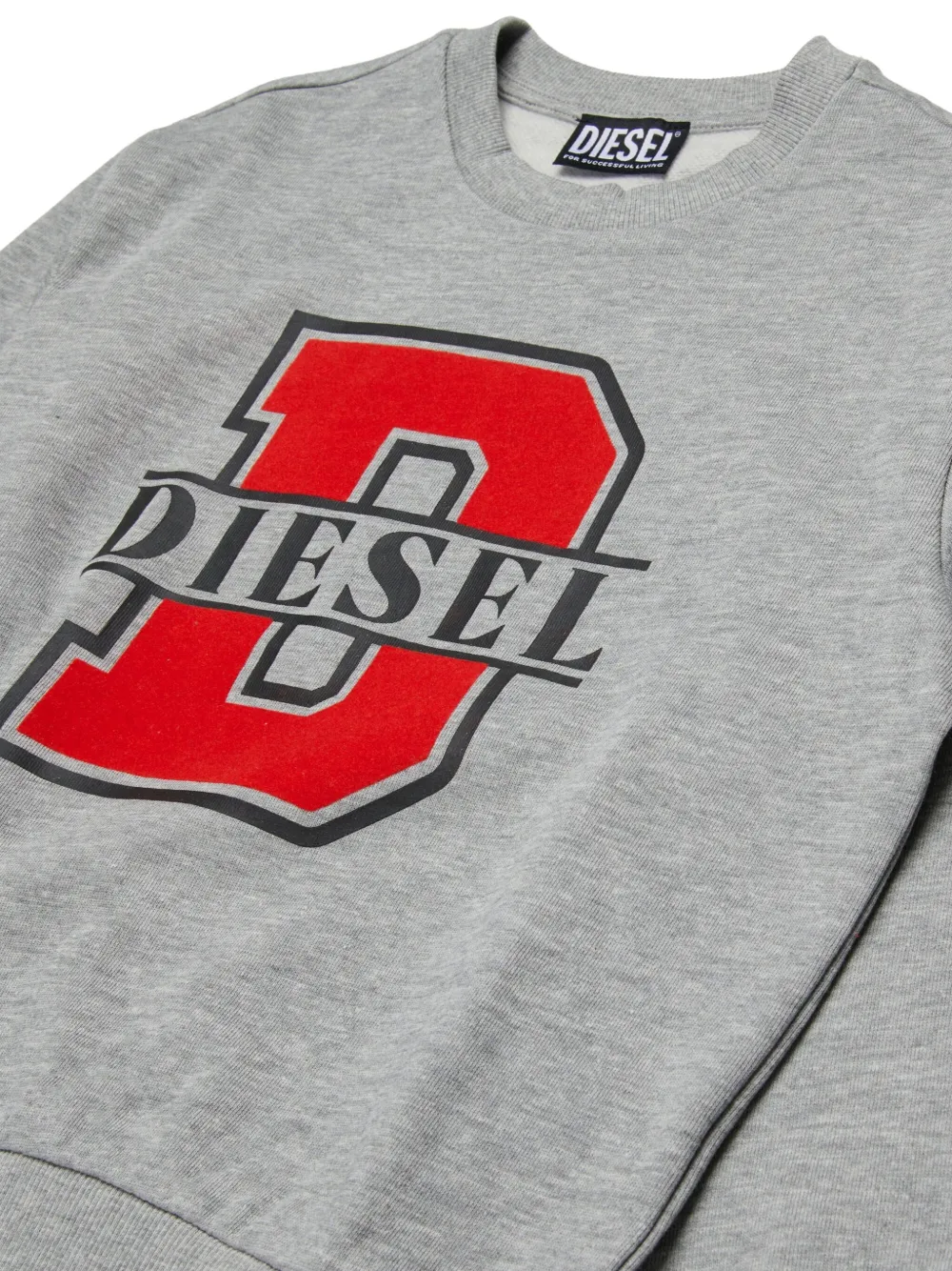 Diesel Kids Sweater met logo Grijs