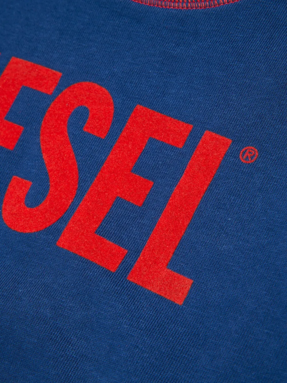 Diesel Kids Sweater met contrasterende stiksels Blauw