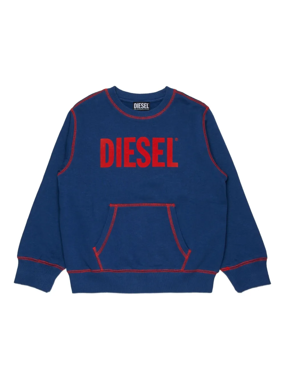 Diesel Kids contrast-stitch sweatshirt | Blue | Image 1