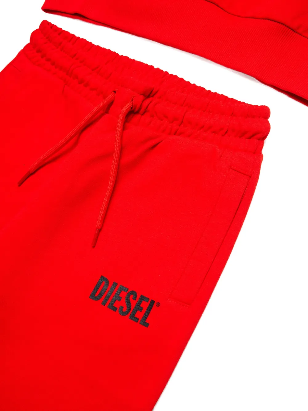 Diesel Logo-print Tracksuit Set (set Of Two) In Red