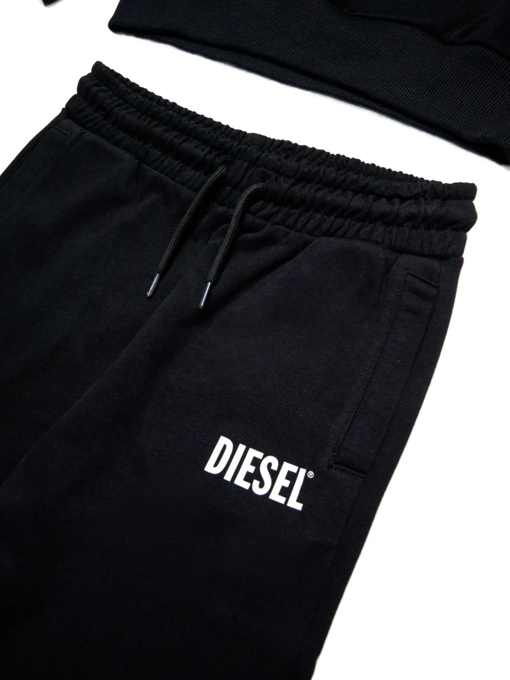 Diesel Logo-plaque Tracksuit Set (set Of Two) In Black