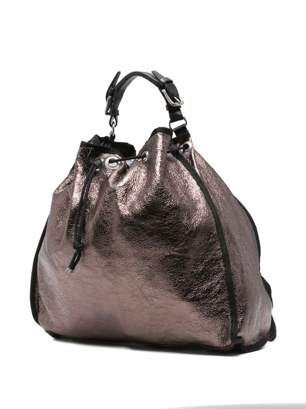 Marni Pre-Owned metallic leather drawstring bag | Image 2