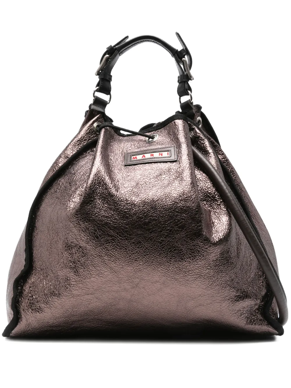 Marni Pre-Owned メタリックレザーバッグ - ブラウン Marni Pre-Owned メタリックレザーバッグ - ブラウン
