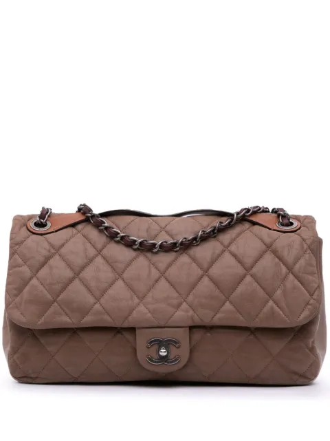 CHANEL Pre-Owned 2010-2011 Jumbo Iridescent Calfskin In The Mix Flap satchel