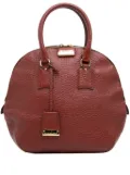Burberry Pre-Owned 2000-2017 Medium Grained Calfskin Heritage Orchard Bowling Bag satchel - Red