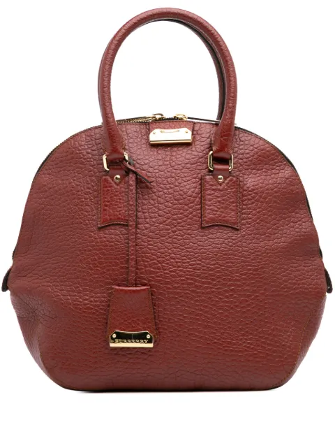 Burberry Pre-Owned 2000-2017 Medium Grained Calfskin Heritage Orchard Bowling Bag satchel