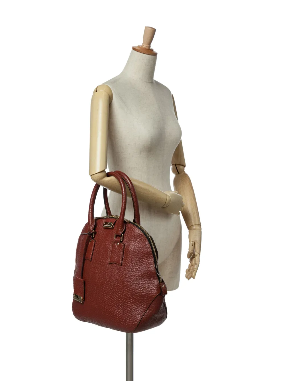 Burberry Pre-Owned 2000-2017 Medium Grained Calfskin Heritage Orchard Bowling Bag satchel | Pre-Owned | Image 2