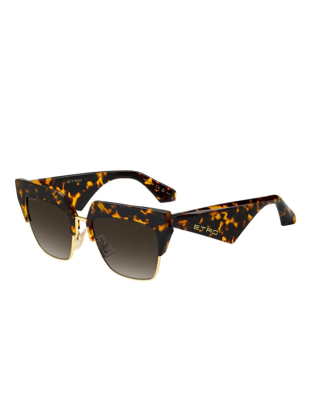 ETRO club zonnebril - Bruin