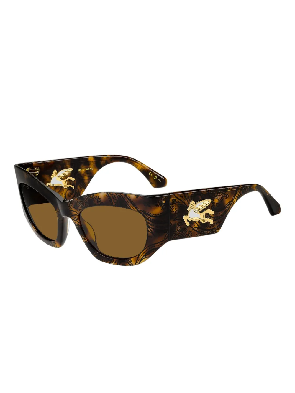 ETRO mania zonnebril Bruin