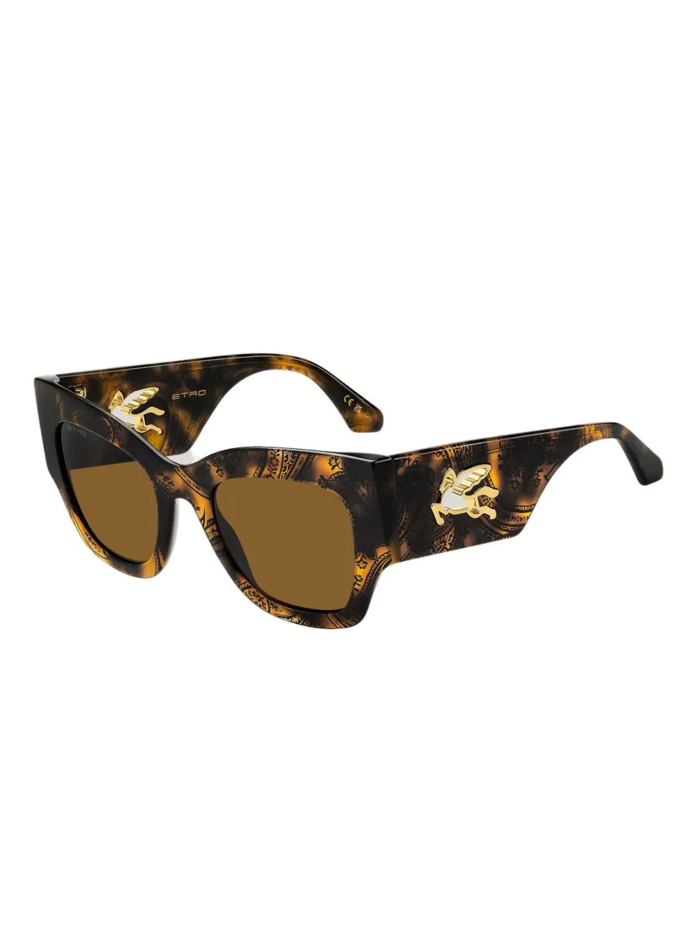 ETRO mania zonnebril Bruin
