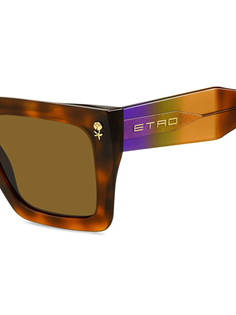 ETRO Colour Stripes zonnebril Bruin