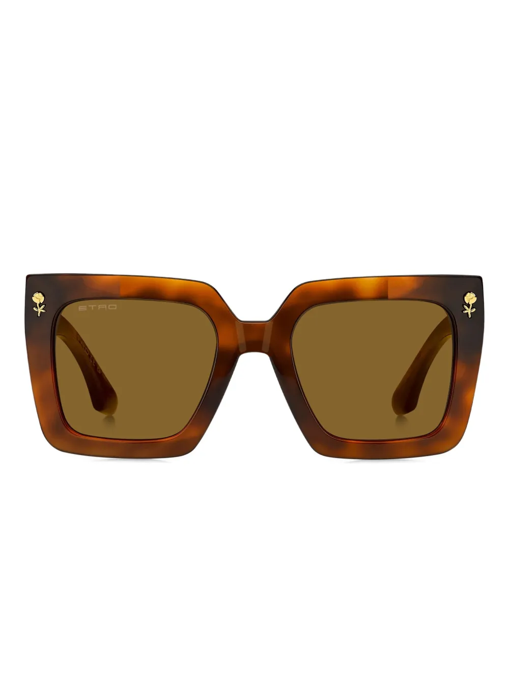 ETRO Colour Stripes zonnebril Bruin