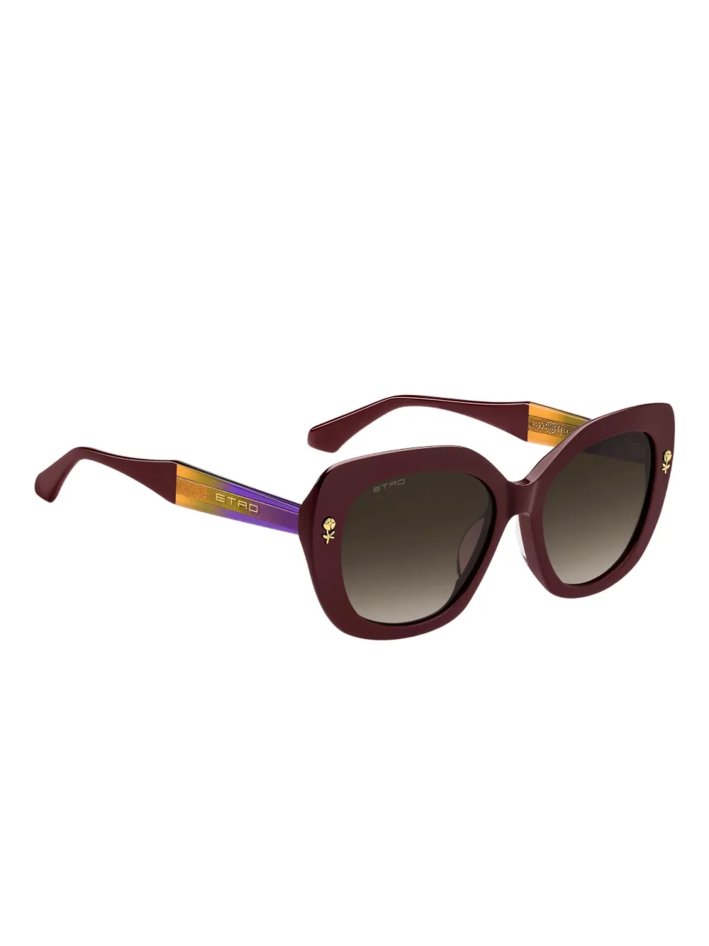 ETRO Colour Stripes zonnebril - Rood