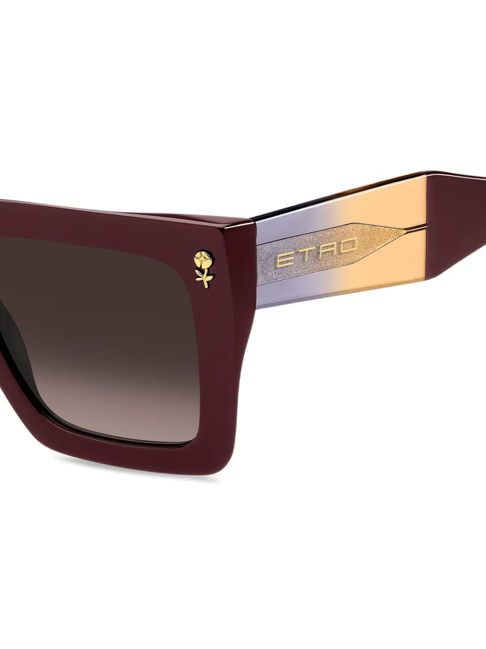 ETRO Colour Stripes zonnebril Rood