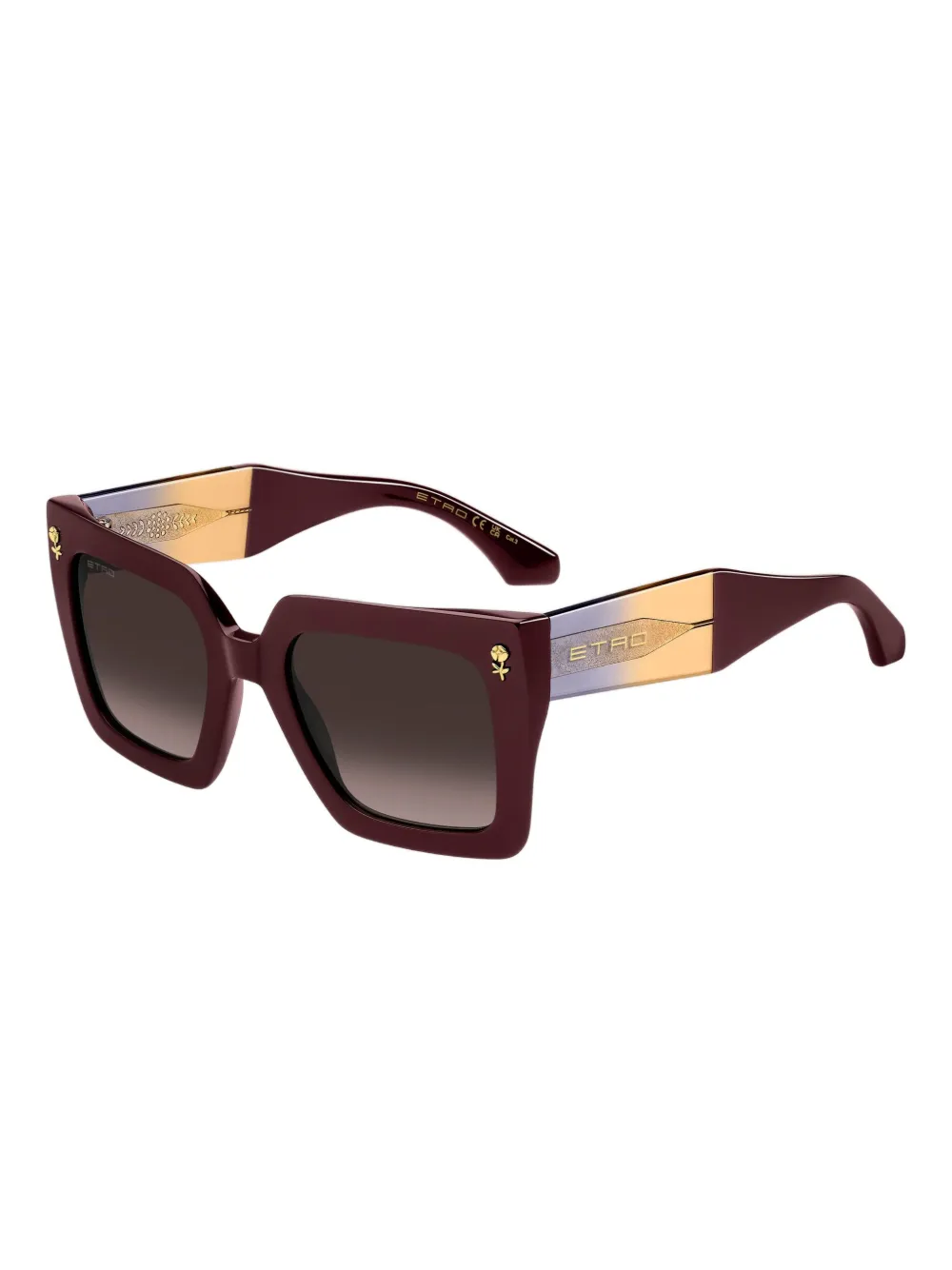 ETRO Colour Stripes zonnebril Rood
