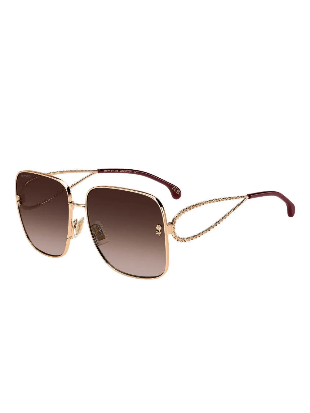 ETRO Zonnebril met paisley montuur - Goud