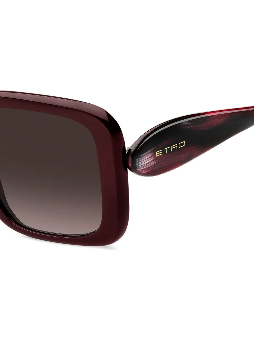 ETRO paisley zonnebril Rood