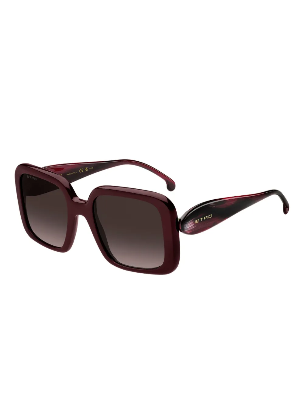 ETRO paisley zonnebril Rood