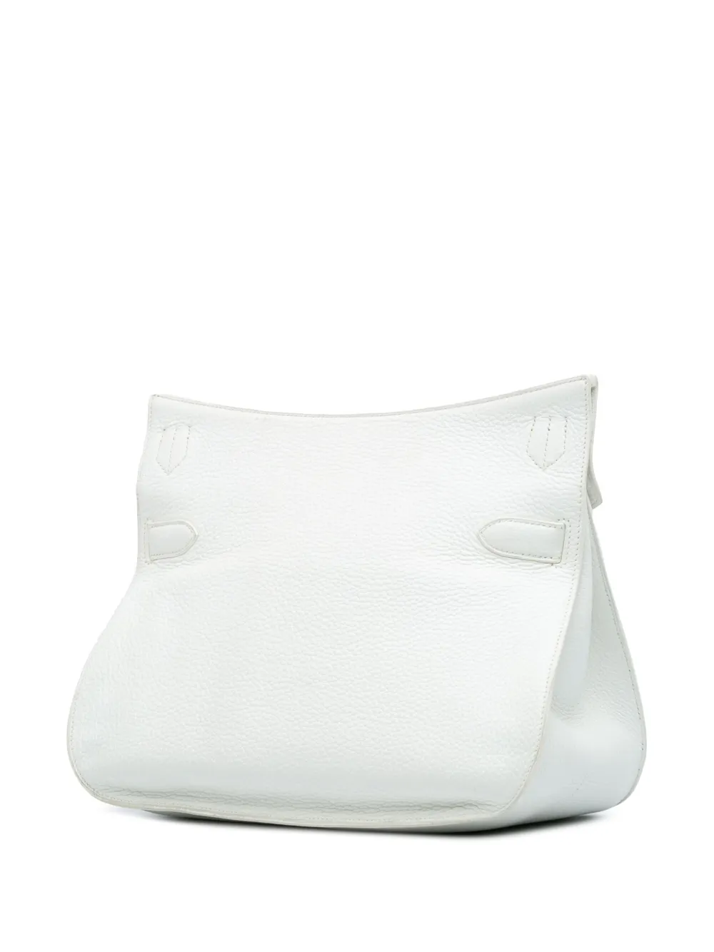 Pre-owned Hermes 2011 Clemence Jypsiere 34 Crossbody Bag In White